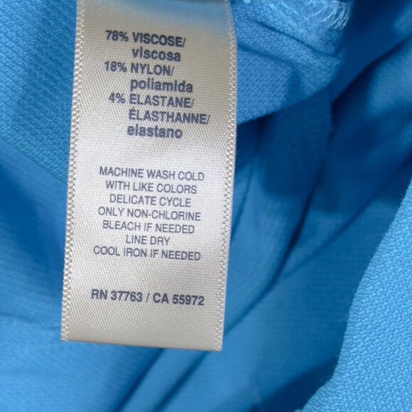 RAFAELLA Women's Comfort Fit Pants Blue Size 6 - Picture 10 of 12